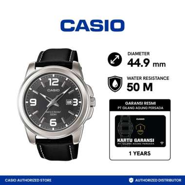 CASIO Analog Jam Tangan Pria - Hitam [Original/ MTP-1314L-8AVDF] Hitam