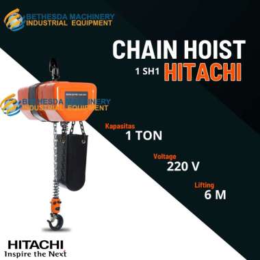 Hoist Chain 1 TON Hitachi Hoist Crane 6 Meter 1 SH1 220 V