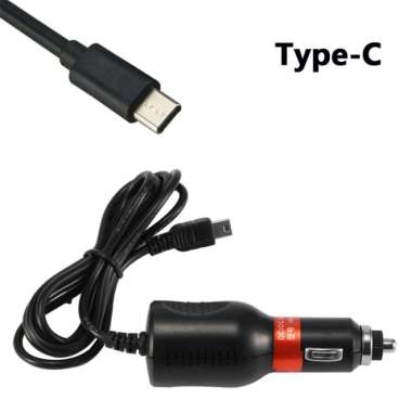 Dsahcam Power Cable Mobil Lighter Plug Kabel Mini Usb/Type C MINI USB