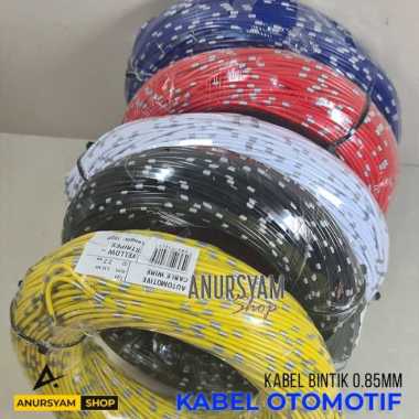 Kabel Bintik 0.85MM Meteran / Kabel Body / Kabel Otomotif Motor Mobil Putih