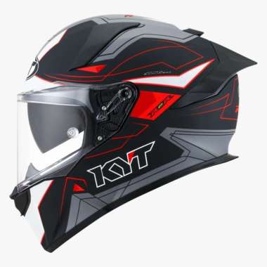 HELM KYT R2R LED - BLACK/GREY (VISOR CLEAR) XL