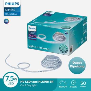 Lampu Philips LED Strip HLS168 7,5W/M 50M 6500K Putih