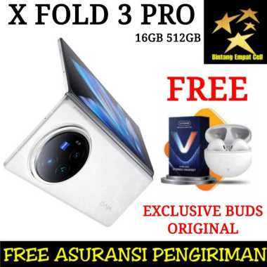VIVO X FOLD3 PRO 5G 16/512 GARANSI RESMI BONUS BUDS V-FANS BLACK