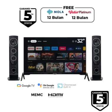 Led Tv POLYTRON PLD32TG9055 Cinemax Smart Google TV (32 Inch)