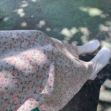 SAKURA PATTERN SKIRT FLORA SKIRT / ROK MOTIF KOREAN SKIRT/ SIERA SKIRT/ ROK FLORA SKIRT/ ROK BUNGA R