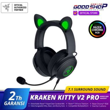 Razer Kraken Kitty V2 Pro - Black - Wired RGB Headset