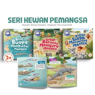 Buku Cerita Anak Bergambar - SERI HEWAN Laut Gurun Ternak Peliharaan - Gema Insani Singa