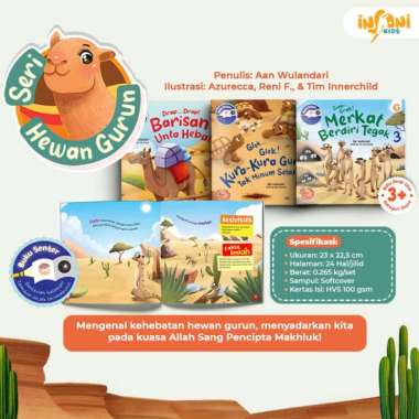 Buku Cerita Anak Bergambar - SERI HEWAN Laut Gurun Ternak Peliharaan - Gema Insani Unta