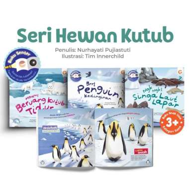 Buku Cerita Anak Bergambar - SERI HEWAN Laut Gurun Ternak Peliharaan - Gema Insani Beruang Kutub