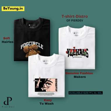 Promo Paket Hemat Kaos Distro Pria Dewasa Isi 3Pcs Paket 2 Pcs XXL