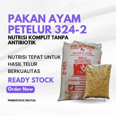 Pakan Ayam Petelur 324-2 Pokphand Repack 1kg: Nutrisi Komplit Tanpa Antibiotik