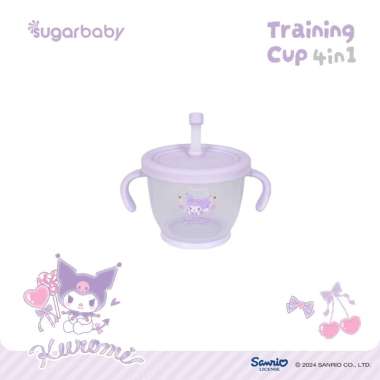 Sugarbaby Training Cup 4in1 Sanrio Collection/Gelas Anak BPA FREE/Cangkir Bayi/Gelas MPASI Anti Boco