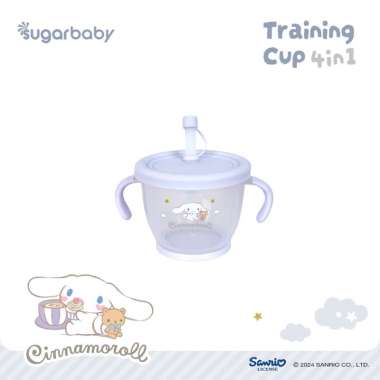 Sugarbaby Training Cup 4in1 Sanrio Collection/Gelas Anak BPA FREE/Cangkir Bayi/Gelas MPASI Anti Boco
