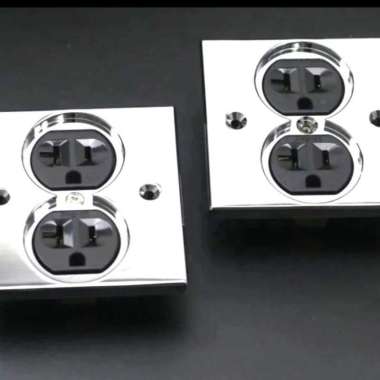 Pure Copper Rhodium plating wall outlet US plug