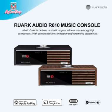 RUARK AUDIO R610 MUSIC CONSOLE HI-FI Fused Walnut