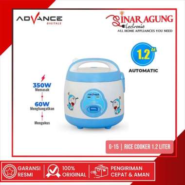 ADVANCE G-15 / G-15 MAGIC COM RICE COOKER 1.2 LITER - GARANSI RESMI G-15DORAEMON
