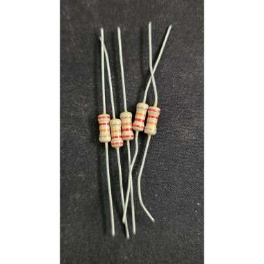 Resistor 1W 22k Ohm 22 Kilo Ohm Merah Merah Oren Emas - Harga per 5pcs