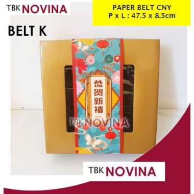 [1 LEMBAR] PAPER BELT IMLEK / PITA KERTAS KOTAK KUE CHINESE NEW YEAR BELT K (TOSKA)
