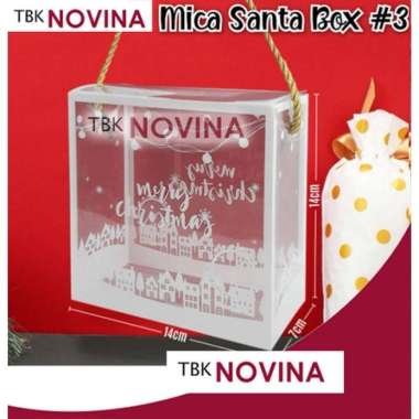 KOTAK KUE NATAL SANTA / BOX MIKA NATAL / BOX KUE MIKA MERRY CHRISTMAS CHRISTMAS SNOW