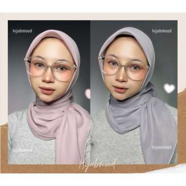 Hijabmood - Hijab Segiempat Baby Paris / Plain Paris Premium Biru Denim