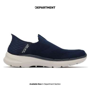 Sepatu Sneakers Pria SKECHERS GO WALK 6 216278NVY ORIGINAL 45