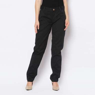 2nd RED Celana Panjang Wanita Cheerful Long Pants Twill Soft Hitam 222501 34