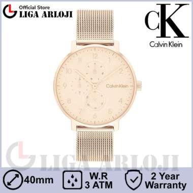 CALVIN KLEIN 25200402 Jam Tangan Wanita Analog Stainless Steel Original CK