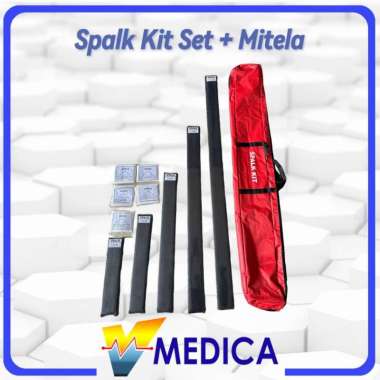 Spalk Kit / Spalk 1 Set Bidai Kayu 1 Set / Spalk + Mitela / Bidai Patah Tulang , Penyangga Tulang