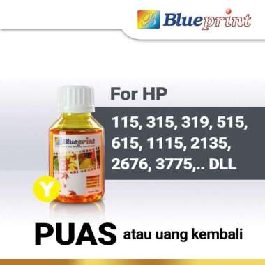 Blueprint Tinta HP 100ml Tinta Printer HP Inkjet Yellow