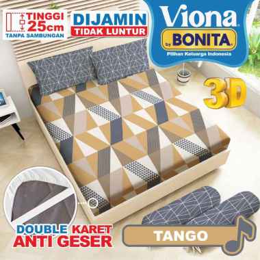 VIONA BY BONITA Sprei Fitted KING Size Uk.180x200cm Tinggi 25 II Tango