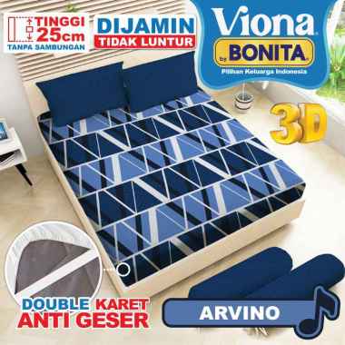 VIONA BY BONITA Sprei Fitted KING Size Uk.180x200cm Tinggi 25 II Arvino