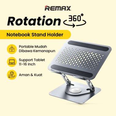 Stand Laptop 360 Rotation Remax RM-C09 Rotating Folding Notebook Stand 360 Rotation