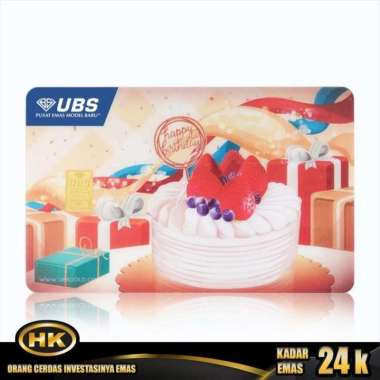 Logam Mulia 24K - 0.250 UBS Card - HK Gold 2.