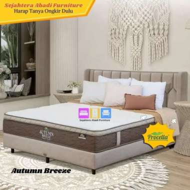 PROCELLA SPRINGBED KASUR - KASUR PLUSH TOP EURO TOP MATRAS SPRINGBED - AUTUMN BREEZE FOAM ENCHASMENT