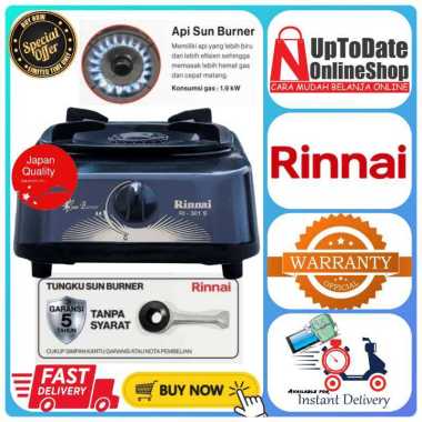 KOMPOR GAS RINNAI RI-301S RI301S 301S 1 TUNGKU CERAMIC SUN BURNER ECONOMIC SERIES RINNAI KOMPOR GAS 