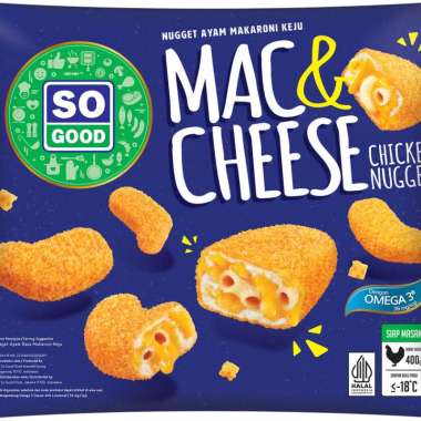 SO GOOD MAC AND CHEESE CHICKEN NUGGET NAGET AYAM MAKARONI KEJU 400GR