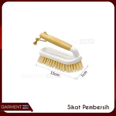 Sikat Gagang Kayu Pembersih Wastafel Dapur Dinding Kamar Mandi Kloset Brush Floor Cleaner Multifungs