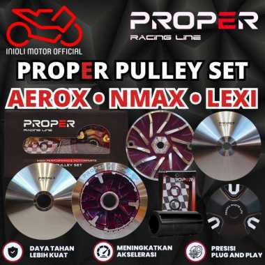 PULLEY SET PULLY RUMAH ROLLER PROPER RACING LINE AEROX 155 NMAX 155 LEXI 125 LX 155 NEW AEROX OLD NM