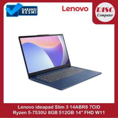 Lenovo ideapad Slim 3 14ABR8 7CID Ryzen 5-7530U 8GB 512GB 14” FHD W11