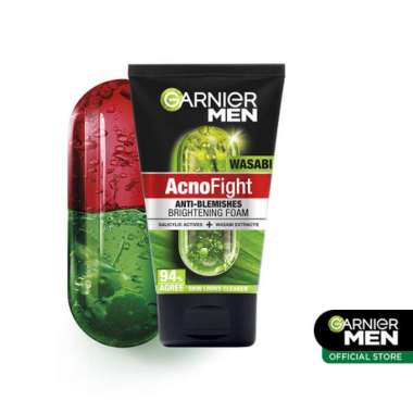 ALL GARNIER MEN/GARNIER FACIAL WASH 100ML ACNO FIGHT WASABI