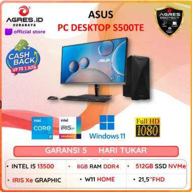 Asus PC DESKTOP S500TE INTEL CORE I5 13500 RAM 8gb SSD 512gb Windows 11
