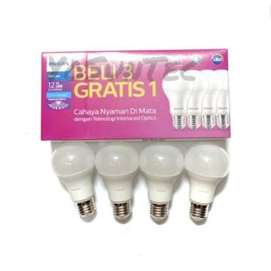 Philips Lampu LED Bulb Paket 4 5 6 7 8 9 10 12 14.5W MYCARE ESSENTIAL Pack ISI 4 5W Essential