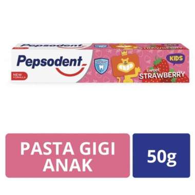Pepsodent pasta gigi anak 50gr Strawberry | odol pepsoden anak