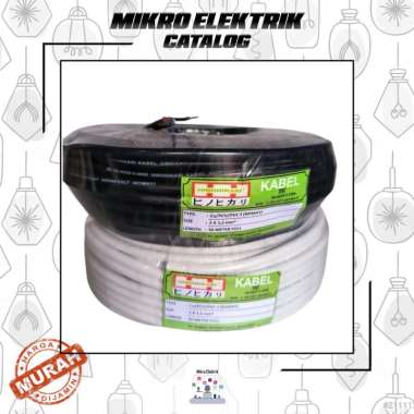 Kabel Listrik Serabut HINOHIKARI 2x1.5 Putih