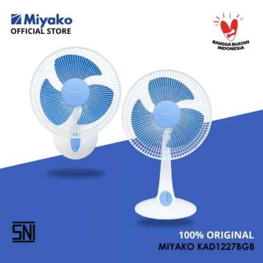 Kipas angin Miyako KAD1227BGB Kipas Angin 2in1 Dinding & Meja - Desk Fan & Wall fan - 12 inc - 35W -