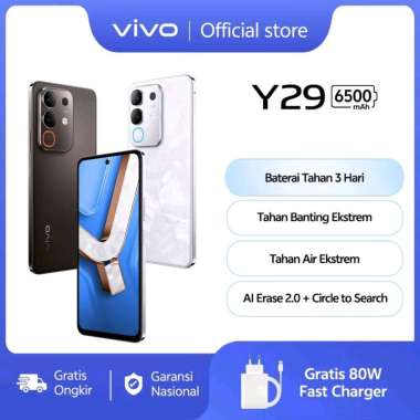 VIVO Y29 6/128 | 8/128 | 8/256 GARANSI RESMI VIVO 8/128 putih