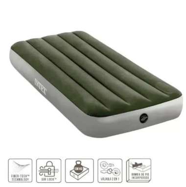 INTEX 64760 Kasur Angin Durabeam Single with FOOT Manual Pump