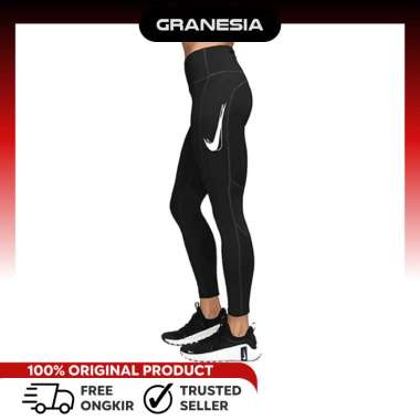 (Granesia) Nike Women's High-Waisted 7/8 Leggings|Legging Yoga Gym Lari Wanita Black-FastRunning XL