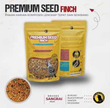 PREMIUM SEED FINCH , Pakan Harian Burung BLACKTHROAT MOZAMBAIK Finch Kemasan Terbaru