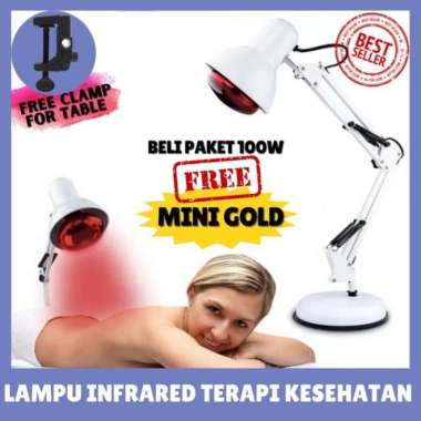 Fisioterapi set lampu terapi infra red otot sendi stroke pegal - Lampu 100W
